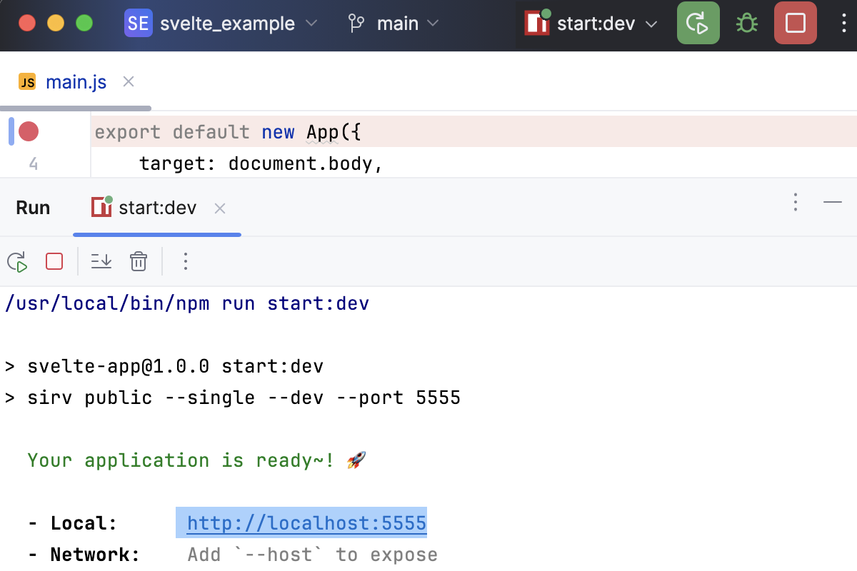 应用正在以开发模式运行 应用正在以开发模式运行