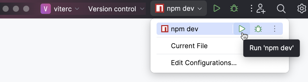 自动生成的 npm run/debug 配置 自动生成的 npm run/debug 配置