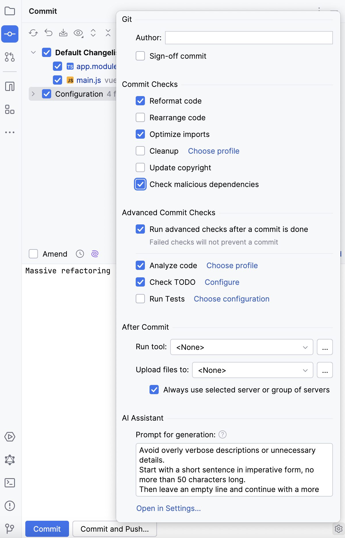 高级提交选项弹出窗口 高级提交选项弹出窗口