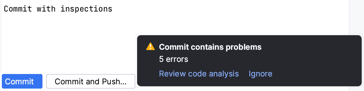 检测到的问题通知 检测到的问题通知