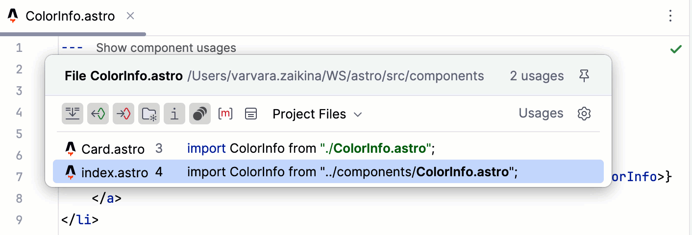 Astro:通过组件用法导航