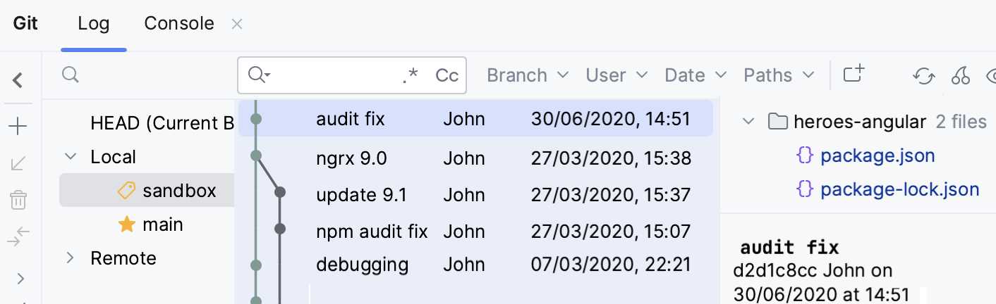 分支窗格 分支窗格