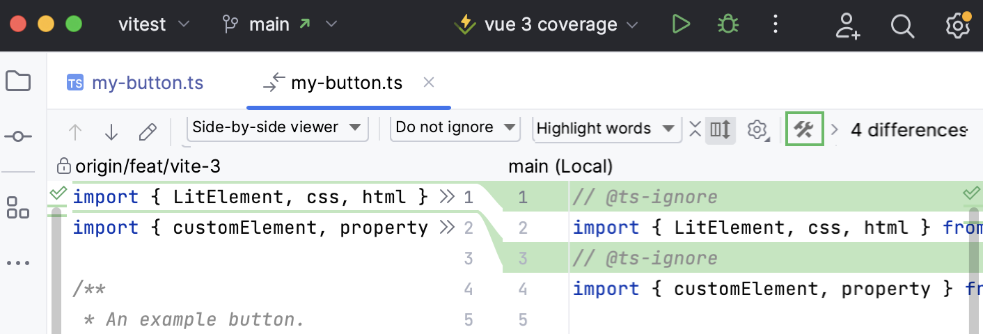 启动 kdiff3 启动 kdiff3