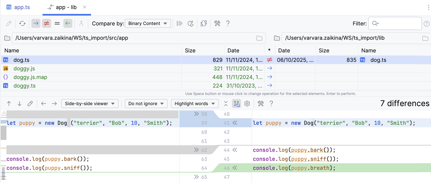 比较文件夹 比较文件夹