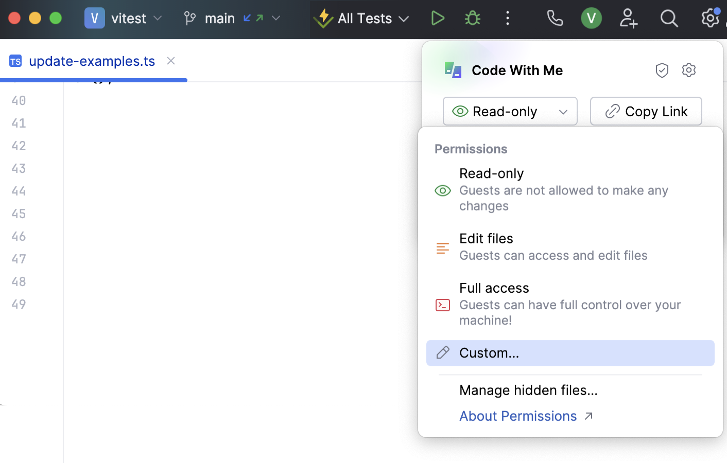 自定义访问权限 自定义访问权限