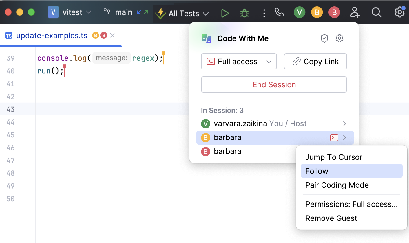 关注参与者 关注参与者