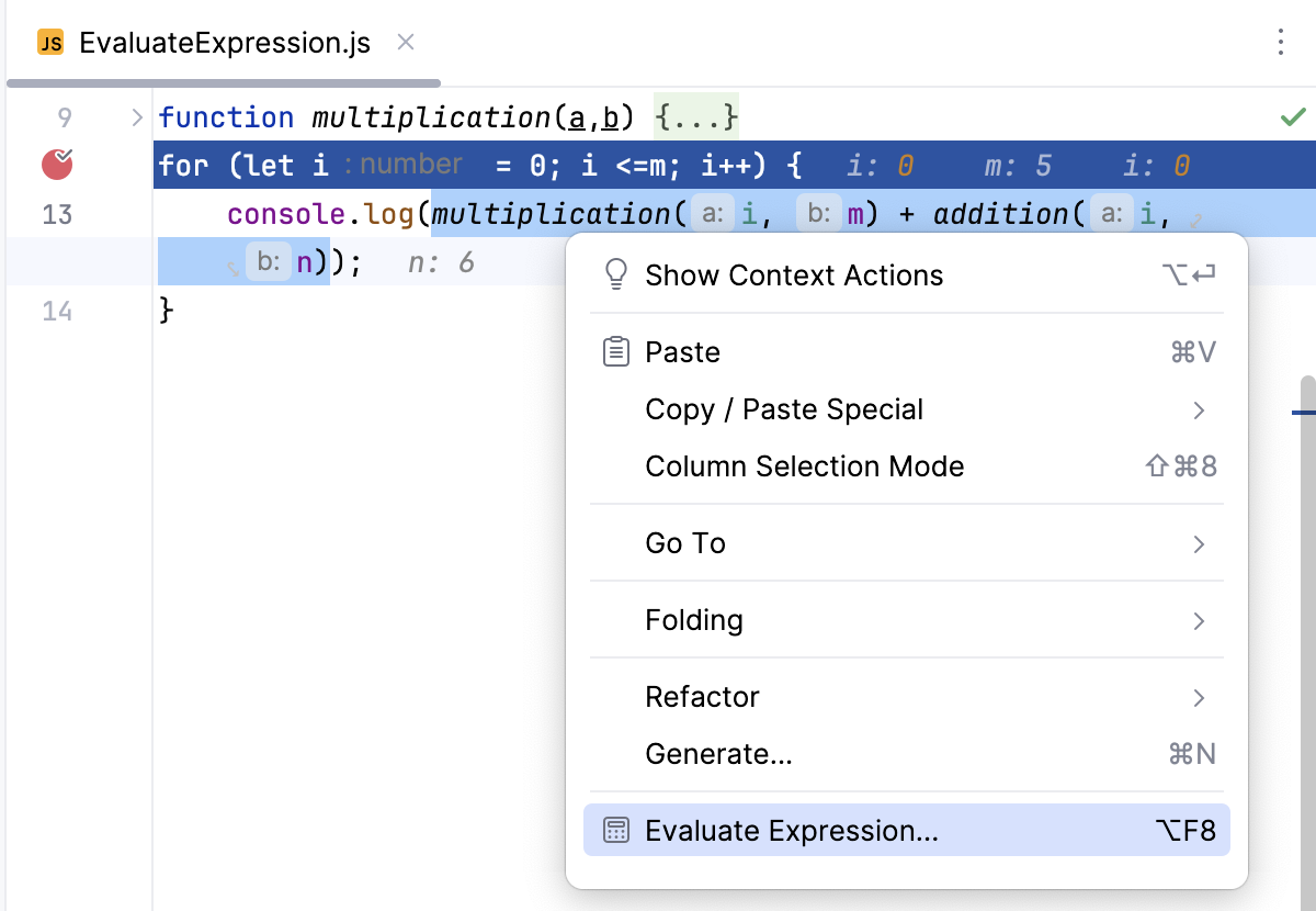 Select the expression to start from Select the expression to start from
