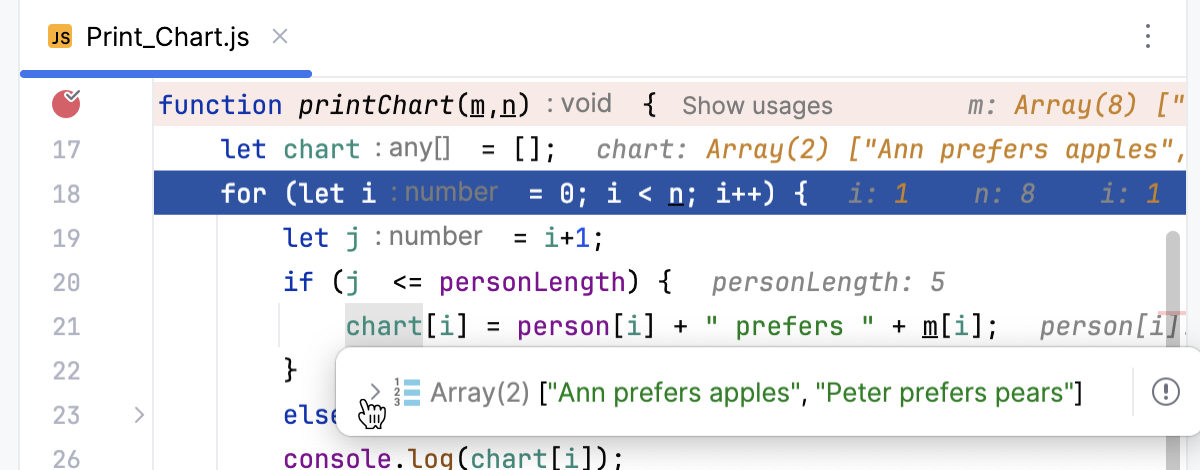Value tooltip Value tooltip