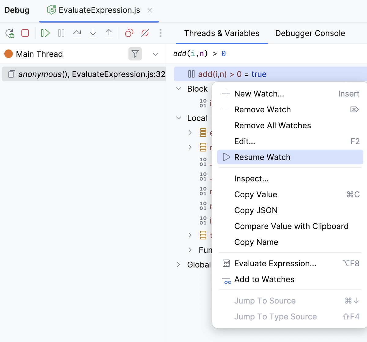 Resume a paused watch Resume a paused watch