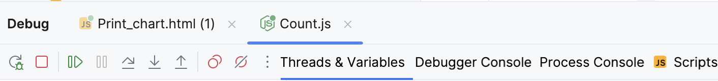 Several debugging sessions: tabs Several debugging sessions: tabs