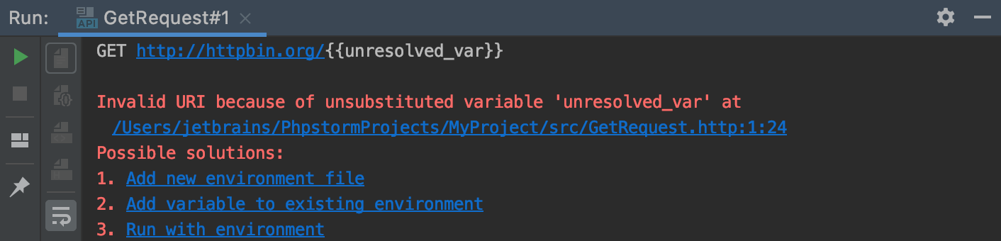 Unresolved Variable in HTTP request notification Unresolved Variable in HTTP request notification