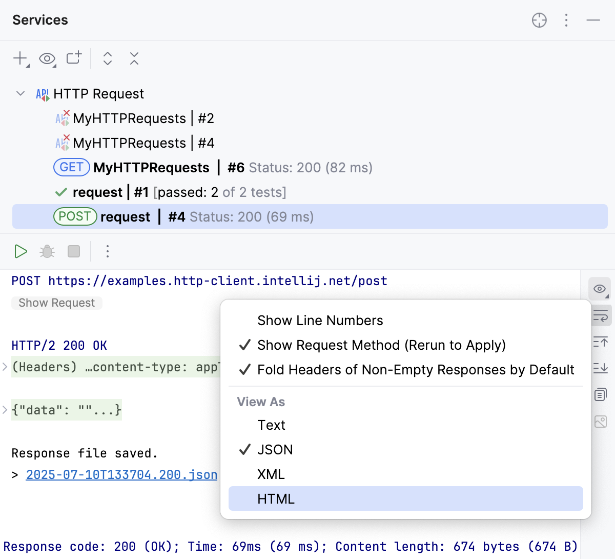 更改响应格式 更改响应格式