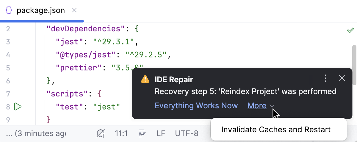 The last step of IDE Repair The last step of IDE Repair