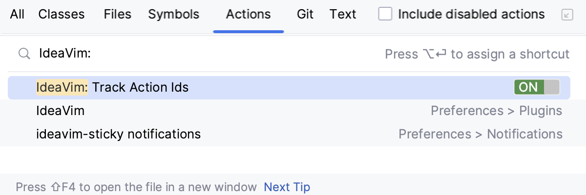 Enabling the Track Action Ids feature Enabling the Track Action Ids feature