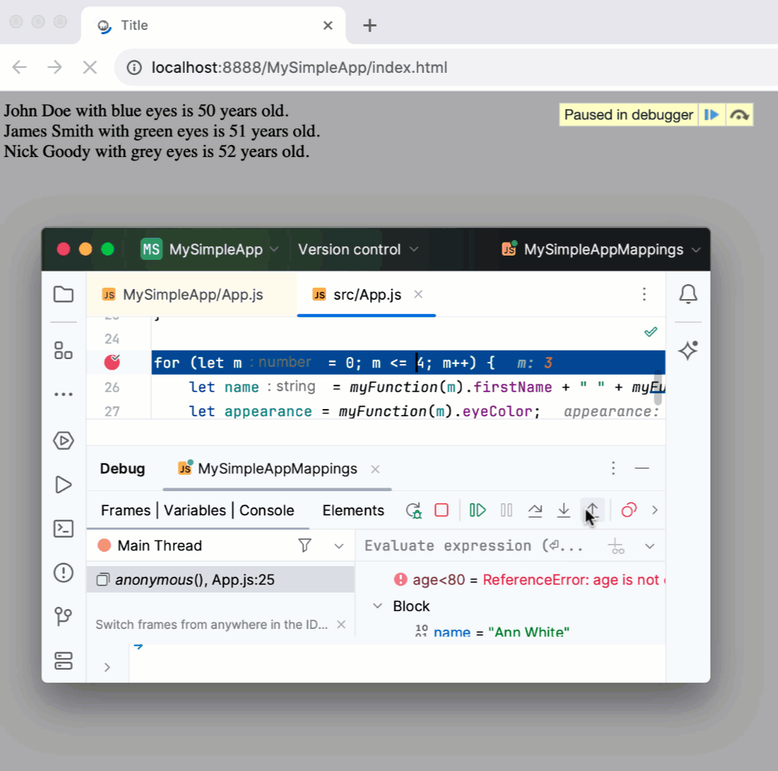 调试运行在远程服务器上的应用程序的客户端 JavaScript 代码