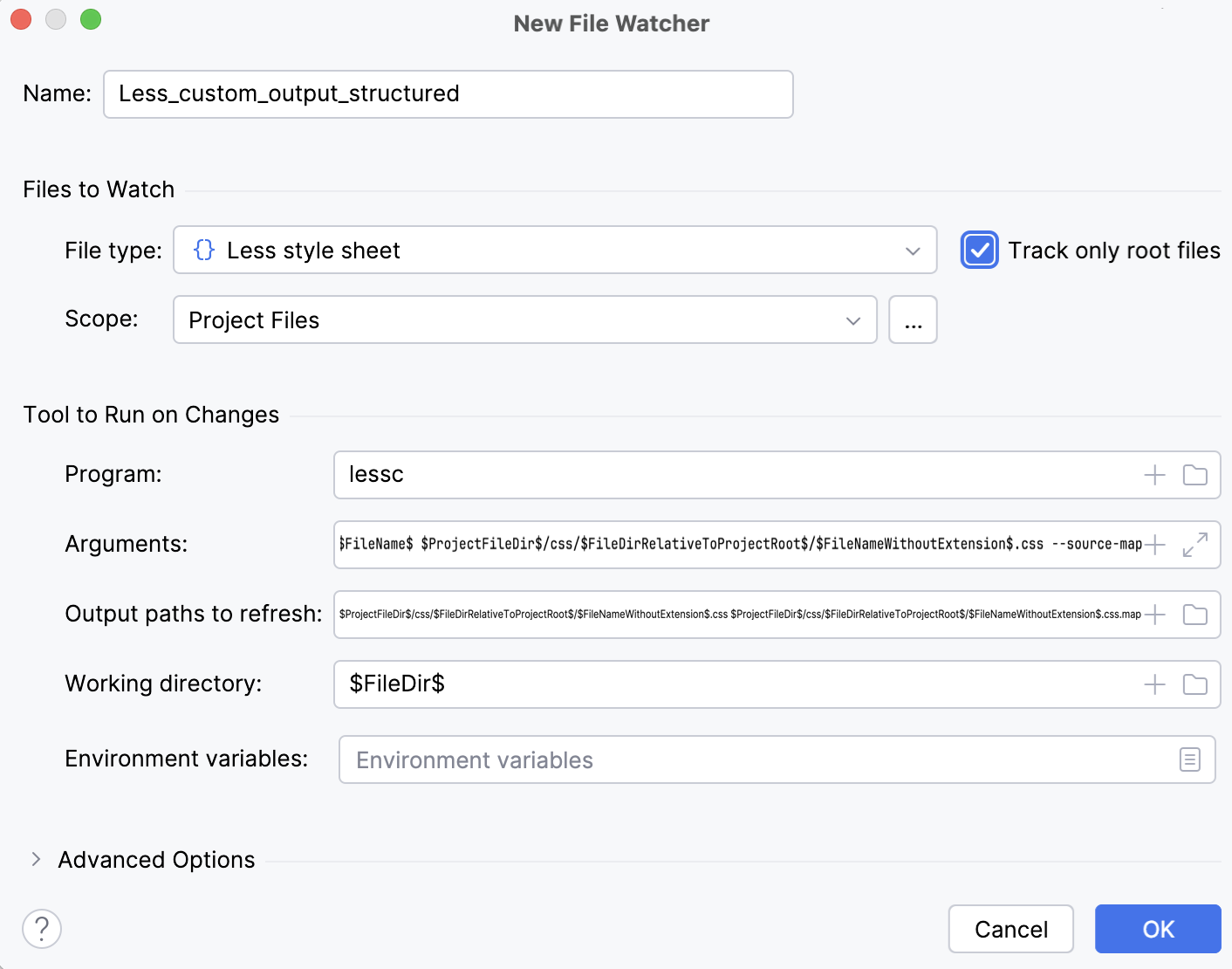 Custom output with folder structure: File Watcher updated Custom output with folder structure: File Watcher updated