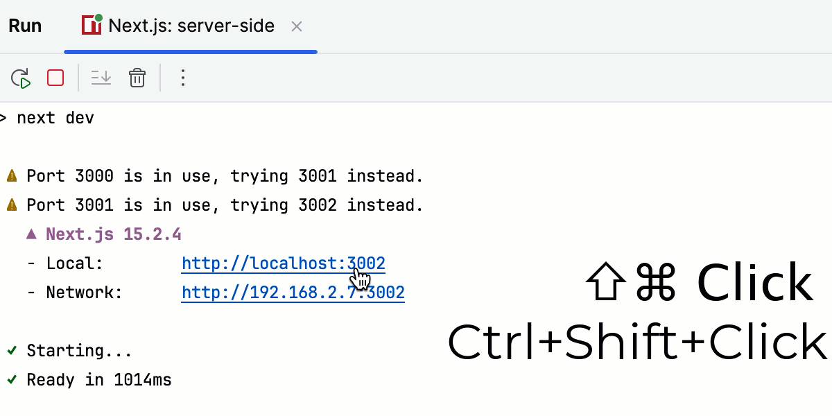 从运行工具窗口启动调试会话 从运行工具窗口启动调试会话