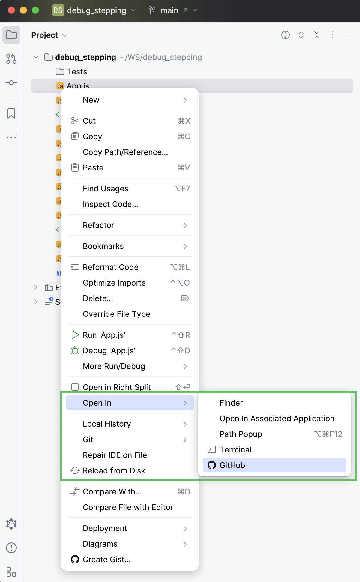 打开 GitHub 版本的文件 打开 GitHub 版本的文件