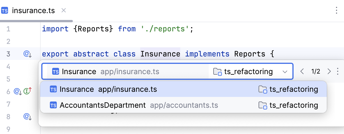 Viewing usages of a symbol in the quick definition popup Viewing usages of a symbol in the quick definition popup