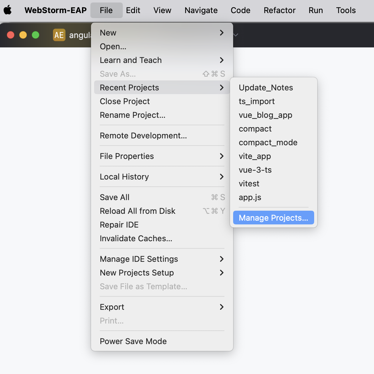 Remove a recent project from the list of the recent projects Remove a recent project from the list of the recent projects