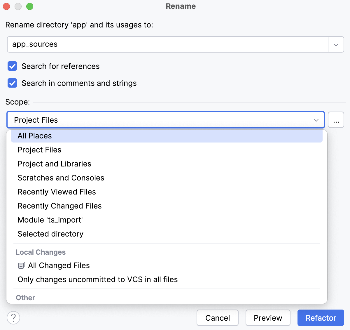 Rename file or folder Rename file or folder