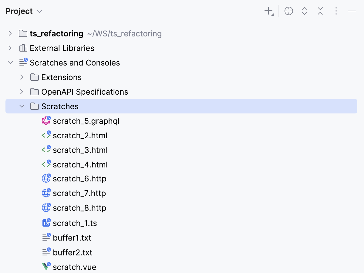 按类型排序的临时文件 按类型排序的临时文件