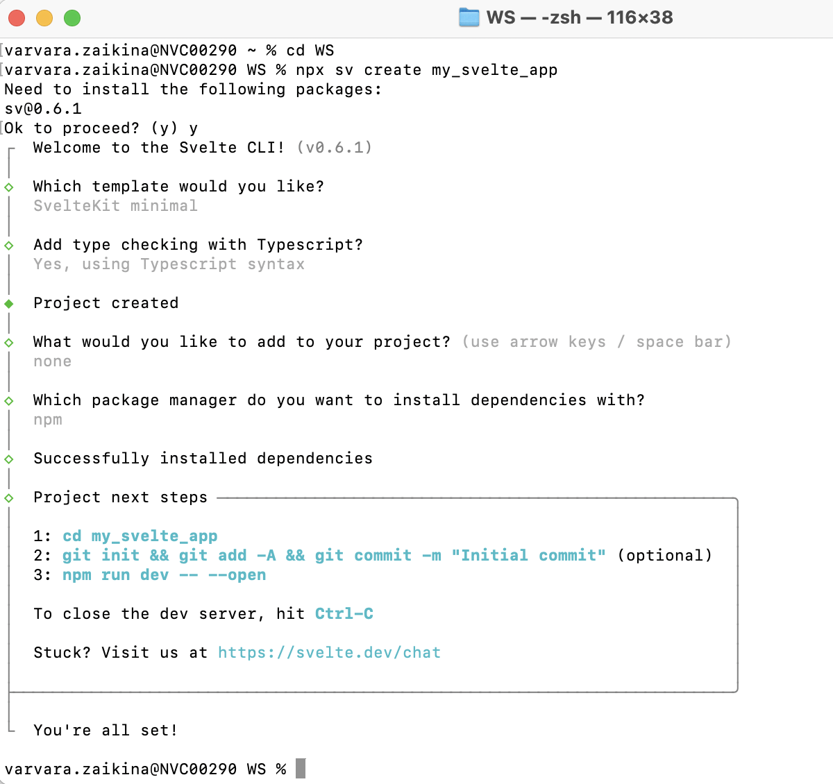 Svelte:项目生成向导 Svelte:项目生成向导