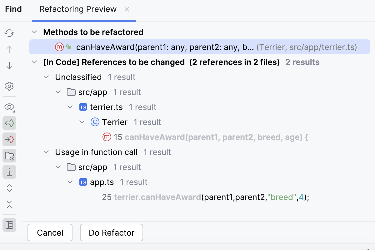 Refactoring preview Refactoring preview