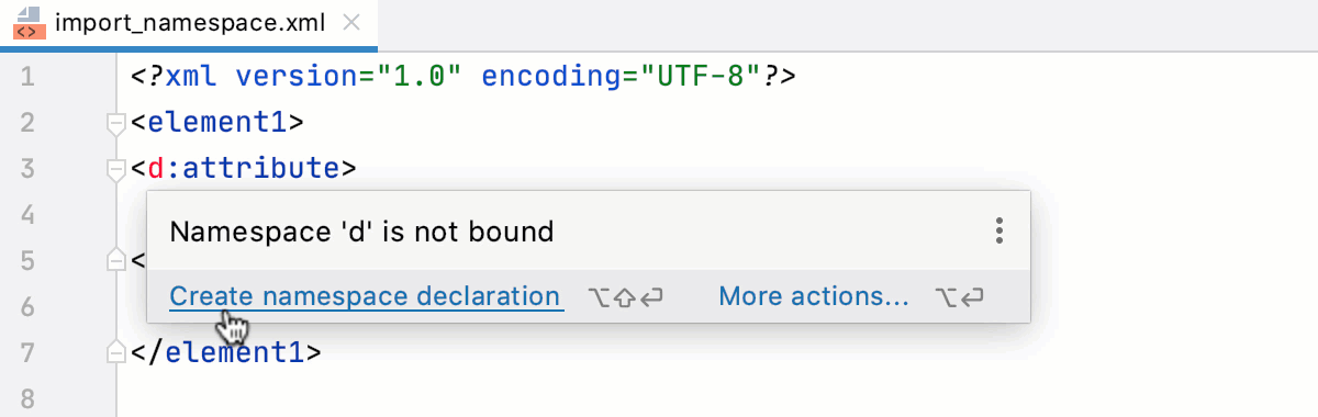 Import unbound namespace: popup Import unbound namespace: popup