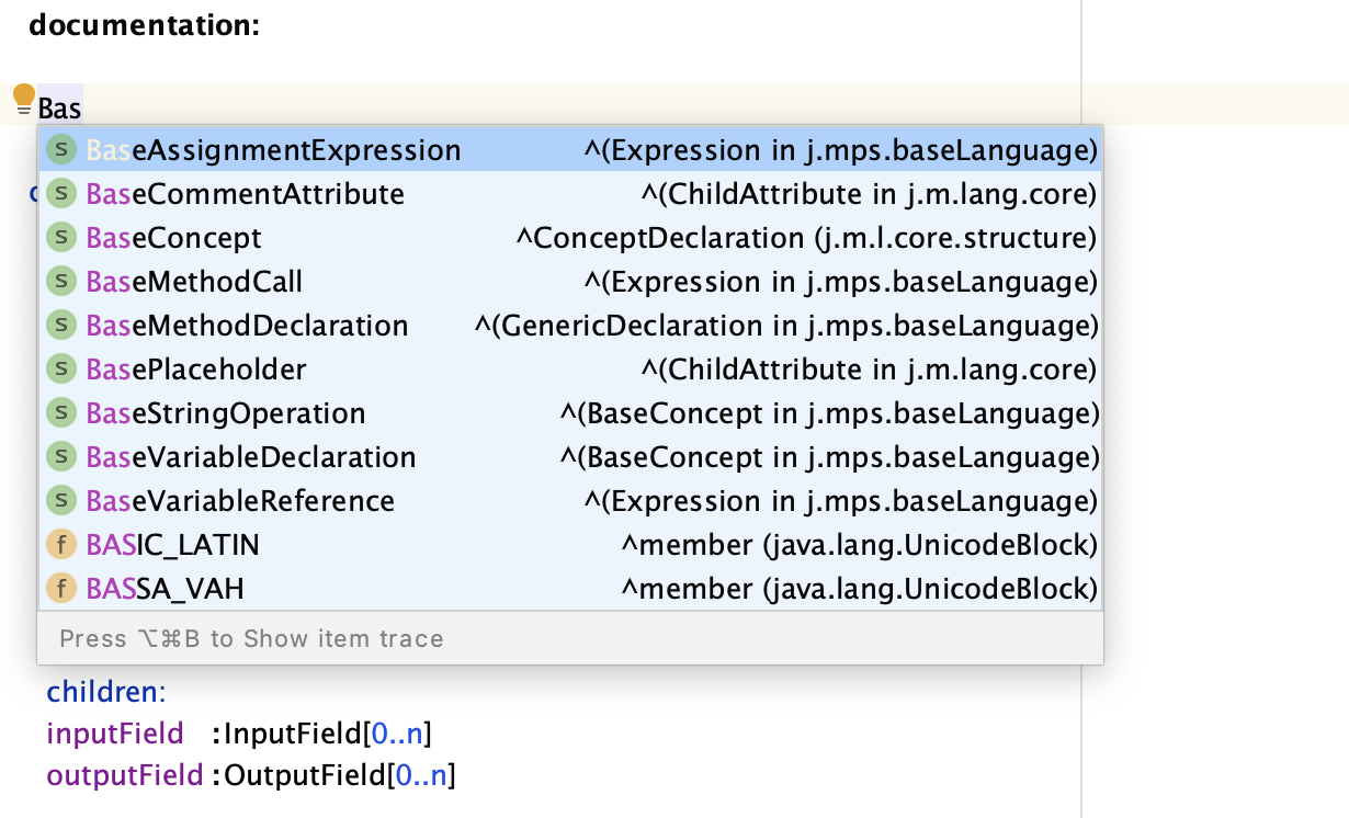 Completing a node reference Completing a node reference