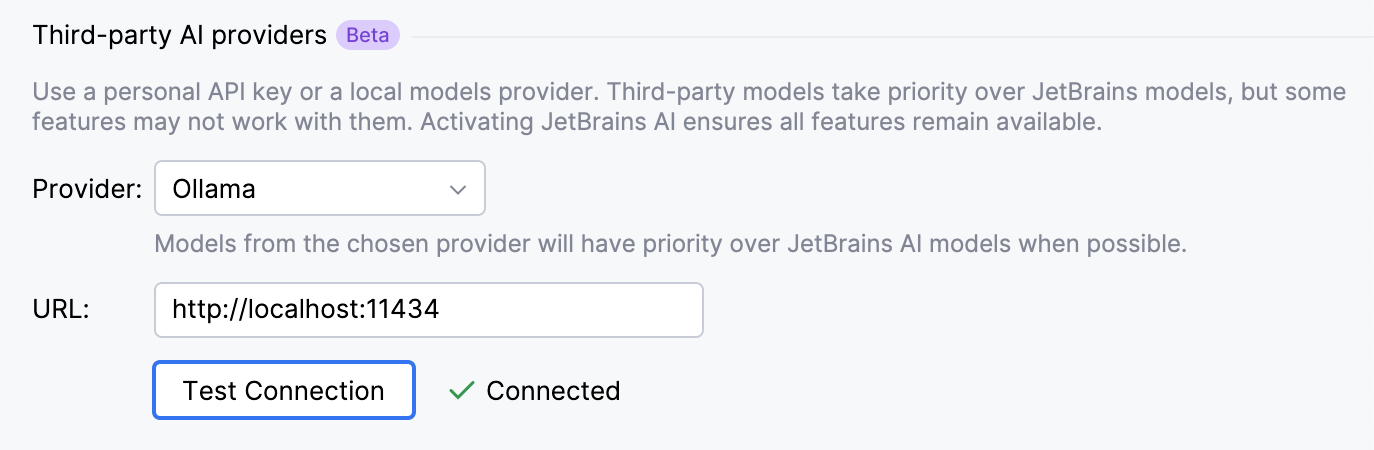 Enable Third-party AI providers