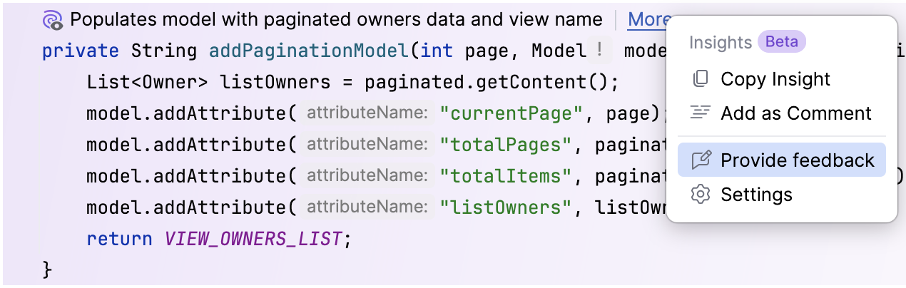 Provide feedback Provide feedback