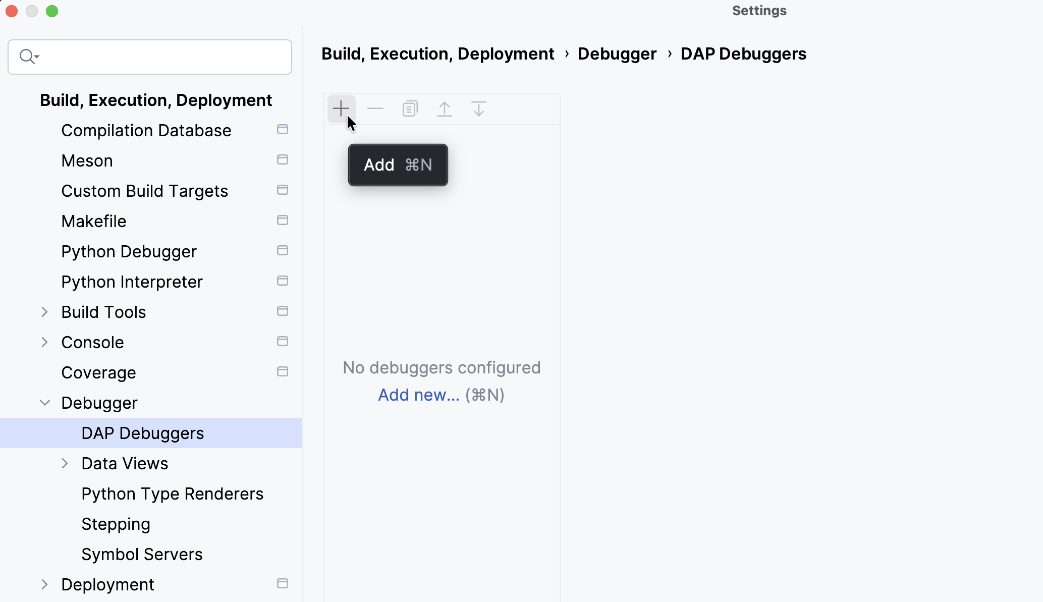 Adding a new DAP debugger