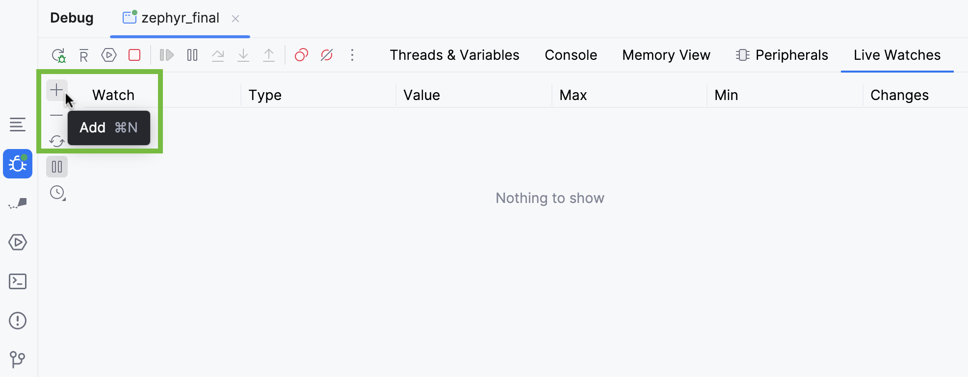 add variable to watch add variable to watch