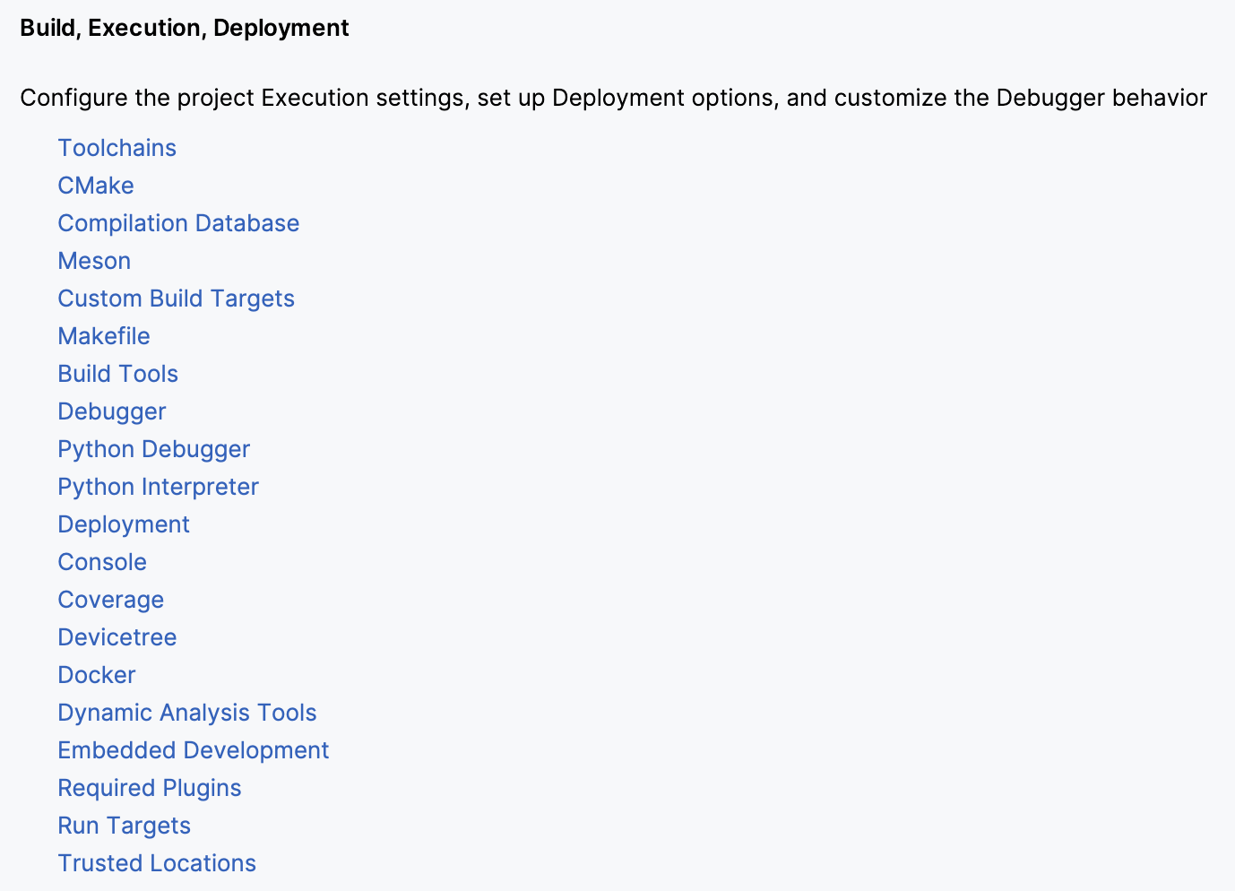 Build, Execution, Deployment Build, Execution, Deployment