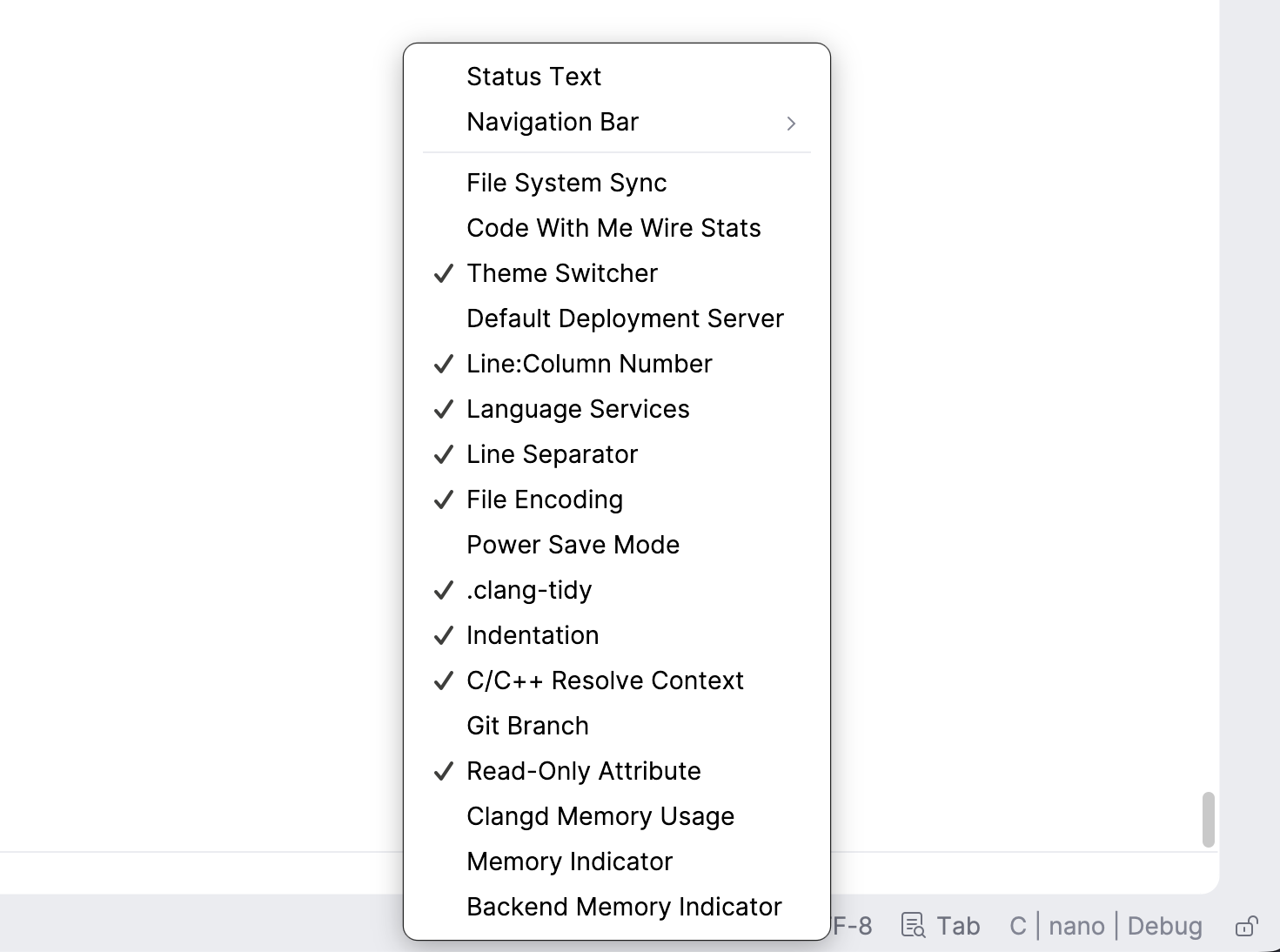 Customize the icons on the Status bar Customize the icons on the Status bar