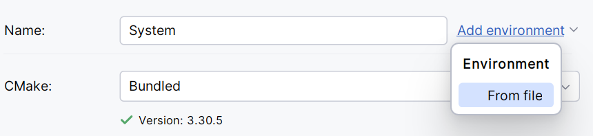 Setting a script to initialize the environment