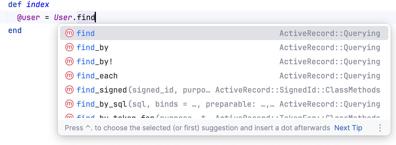 code completion wildcard