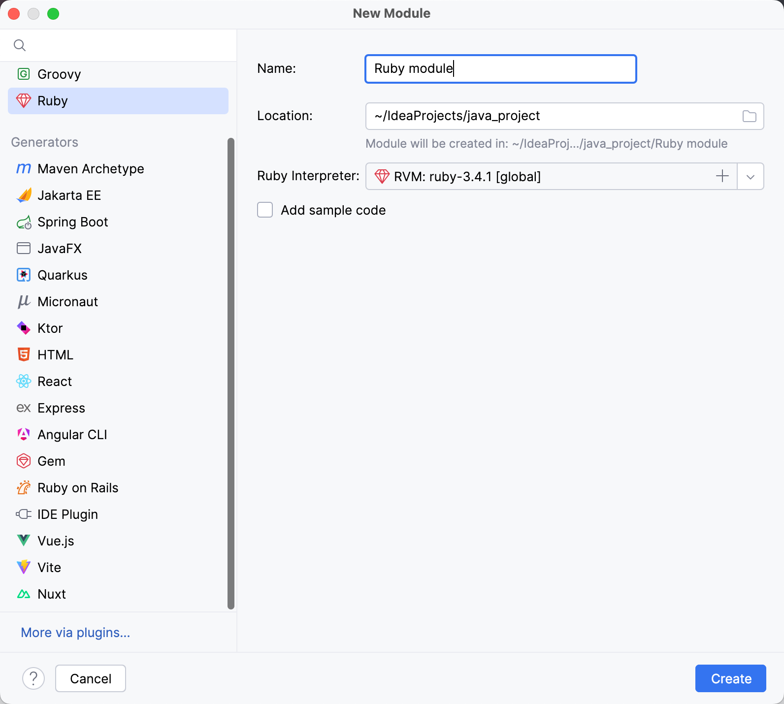 Configuring a Ruby module