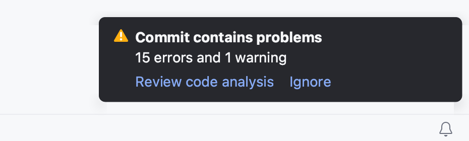Notification on detected problems Notification on detected problems