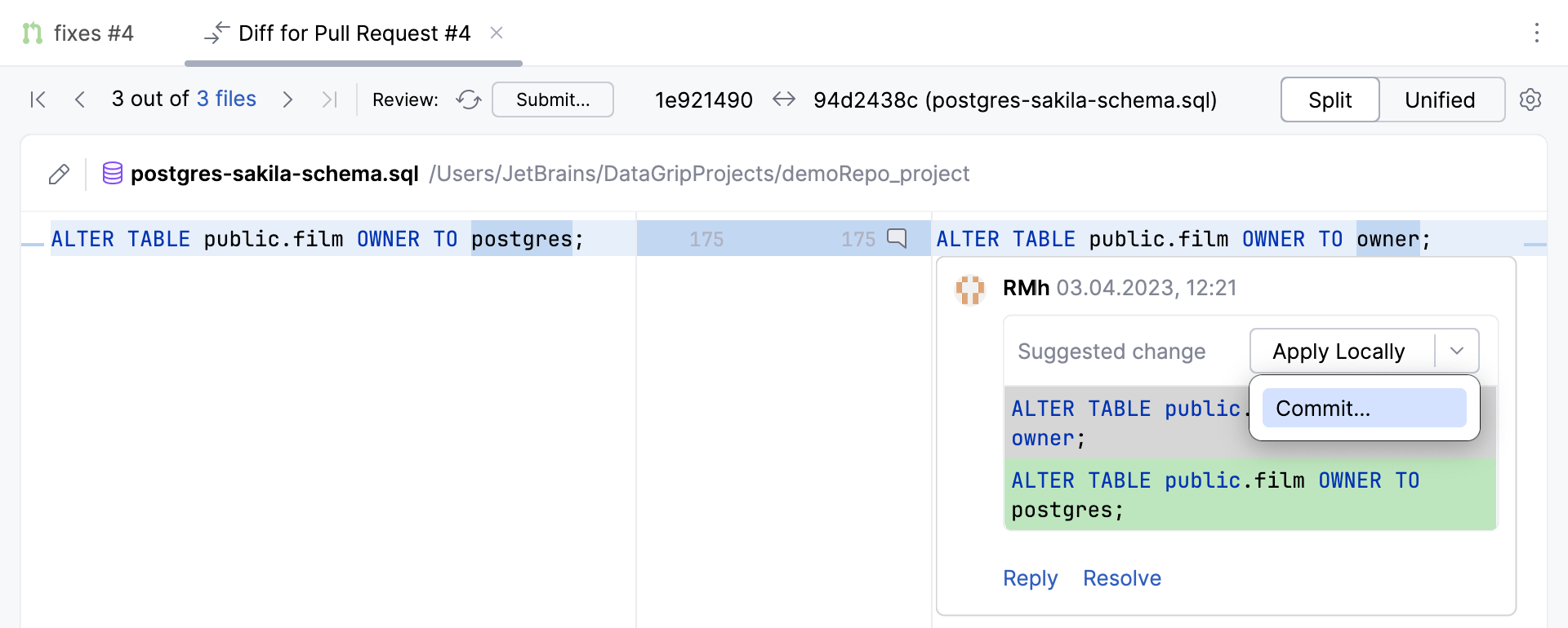 GitHub suggested change apply locally GitHub suggested change apply locally