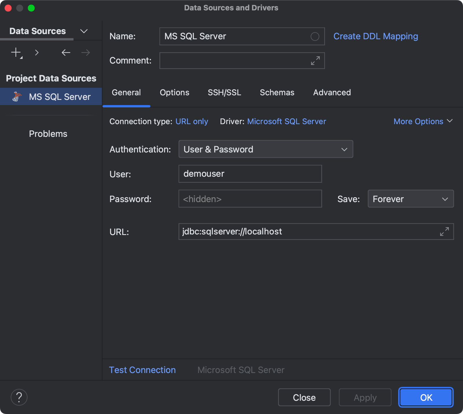 Microsoft SQL Server | PyCharm 文档