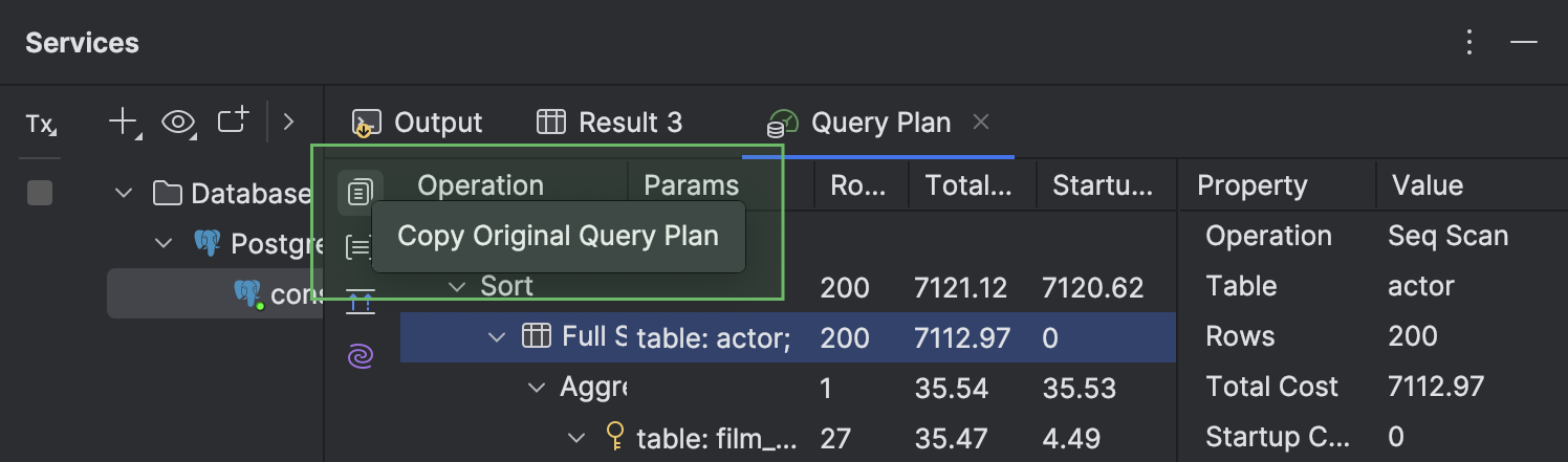 查询执行计划 | PyCharm 文档
