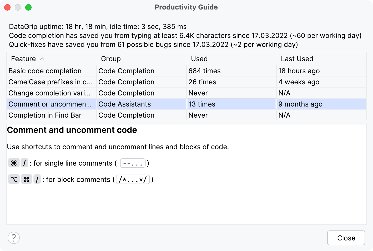 Productivity guide Productivity guide