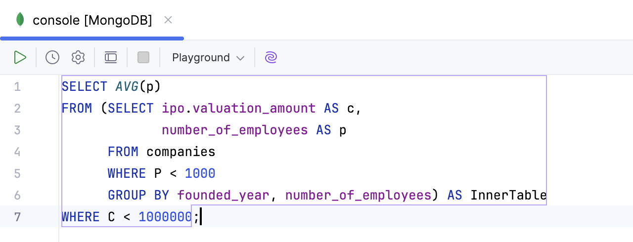 Nested SELECT queries Nested SELECT queries