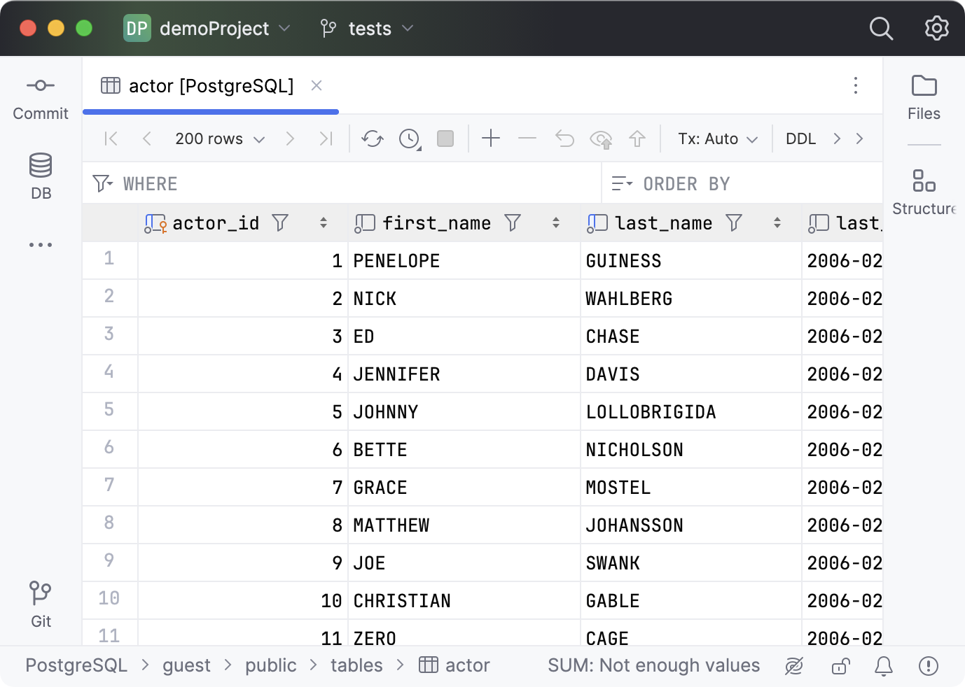 Tool window names enabled Tool window names enabled