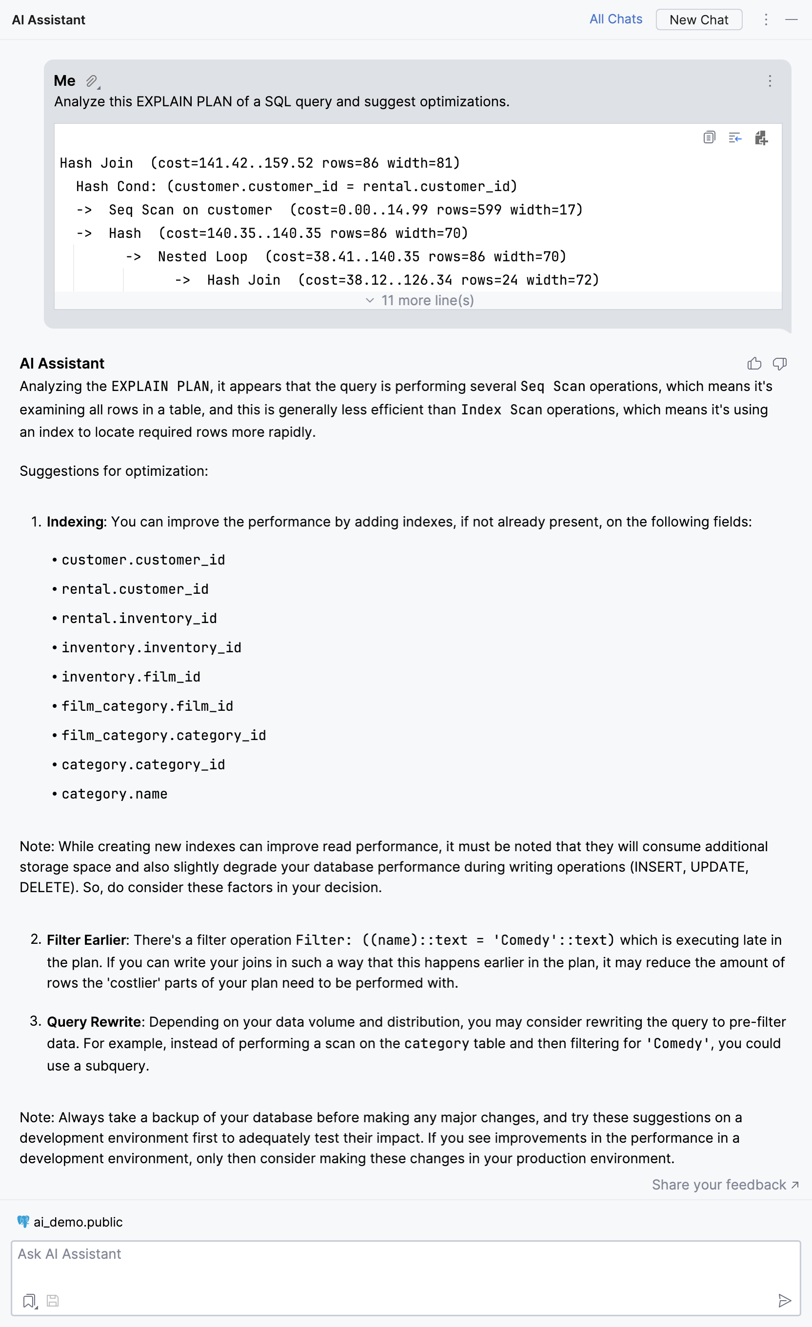 查询优化提示与建议 查询优化提示与建议