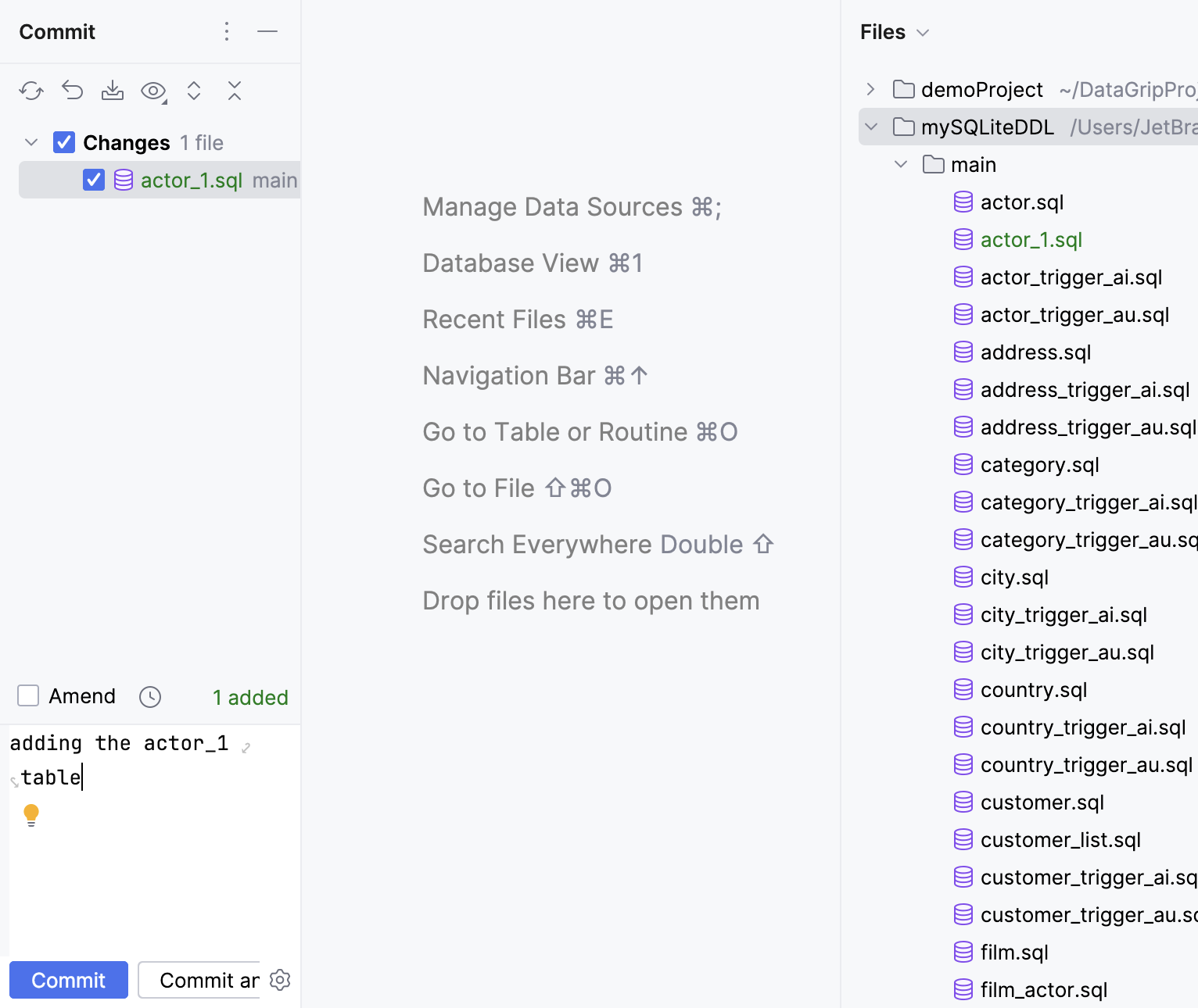 Commit and push your changes to VCS Commit and push your changes to VCS