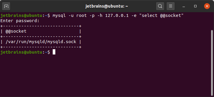 Locate a Unix socket file Locate a Unix socket file
