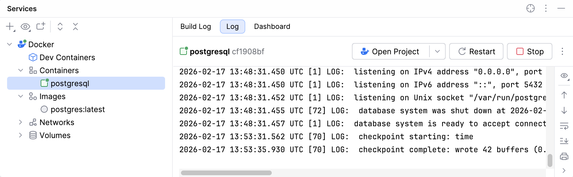 Running the created Docker container Running the created Docker container